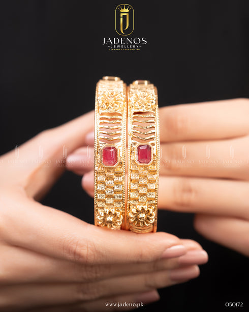 Pure Indian Zarooni Bangles- 2 Pieces